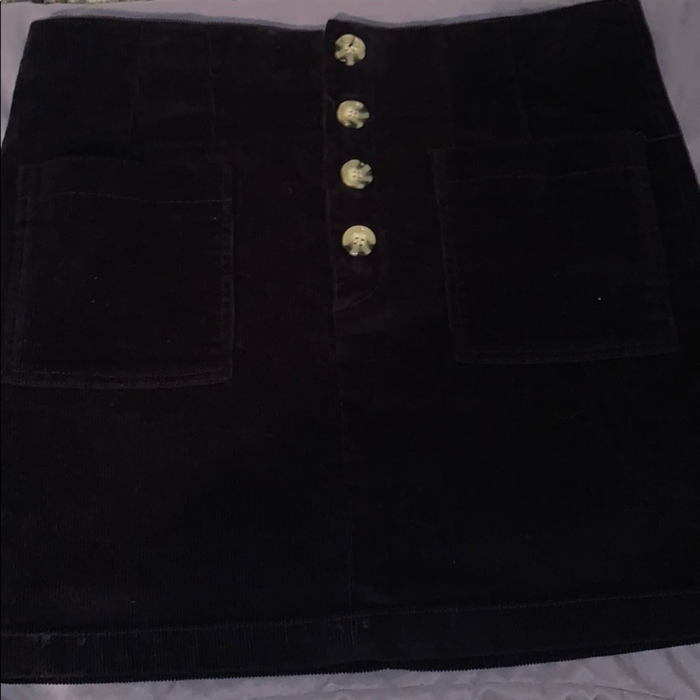 Black high rise skirt